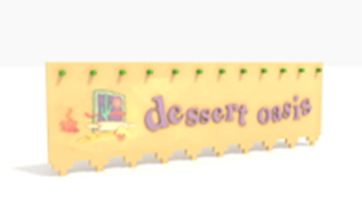 渲染模型_商业标牌144