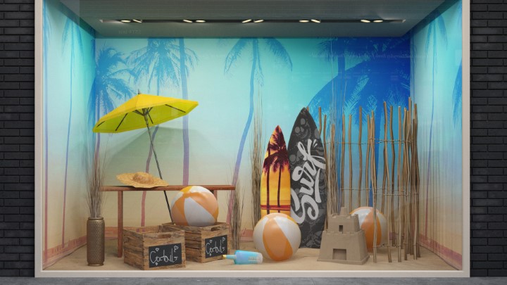 渲染模型_商铺橱窗041