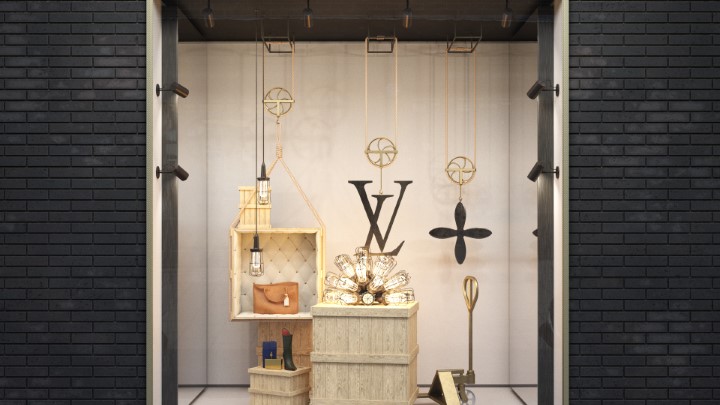 渲染模型_商铺橱窗042