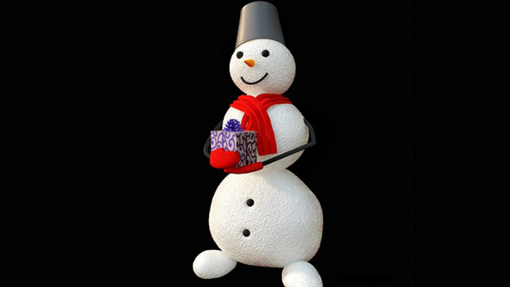 渲染模型_圣诞装饰028