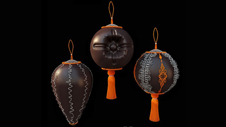 渲染模型_圣诞装饰031