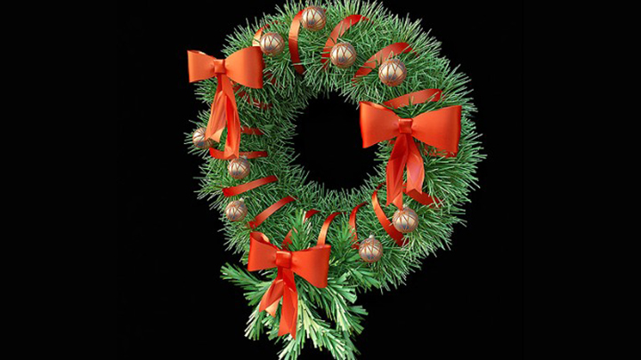 渲染模型_圣诞装饰034