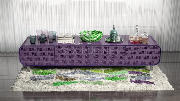 渲染模型_地毯桌子005