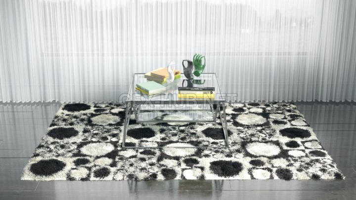 渲染模型_地毯桌子011