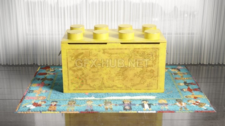 渲染模型_地毯桌子029