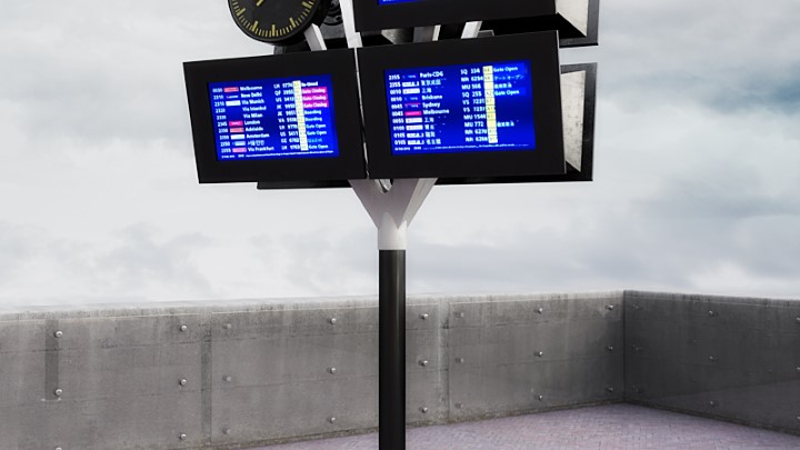 渲染模型_地铁时刻表001