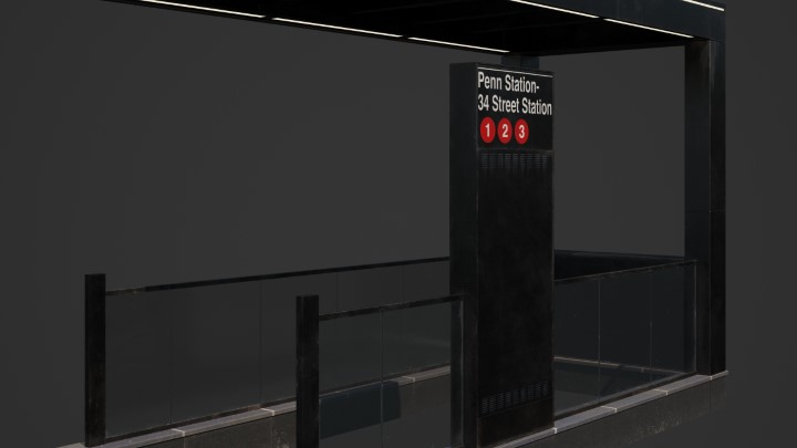 渲染模型_地铁站入口007