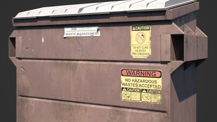 渲染模型_垃圾桶028