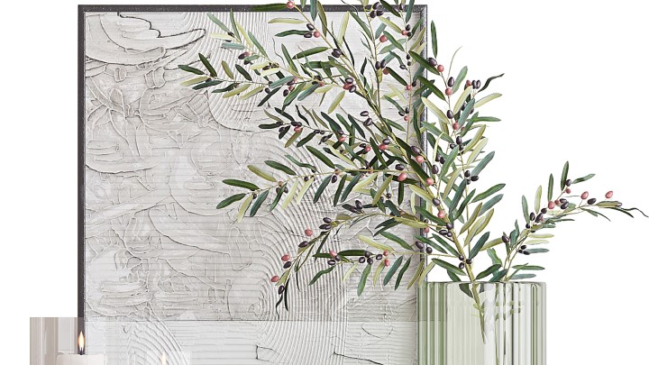 渲染模型_墙面装饰画008