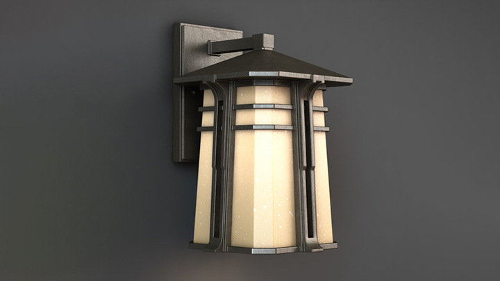 渲染模型_壁灯189