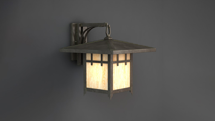 渲染模型_壁灯190