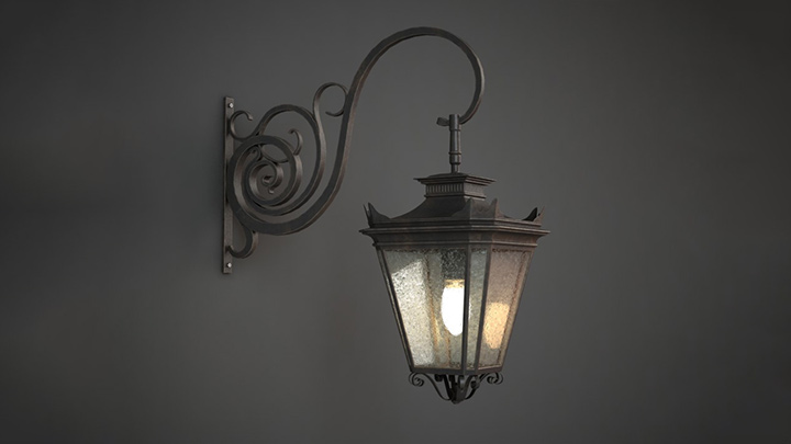 渲染模型_壁灯197