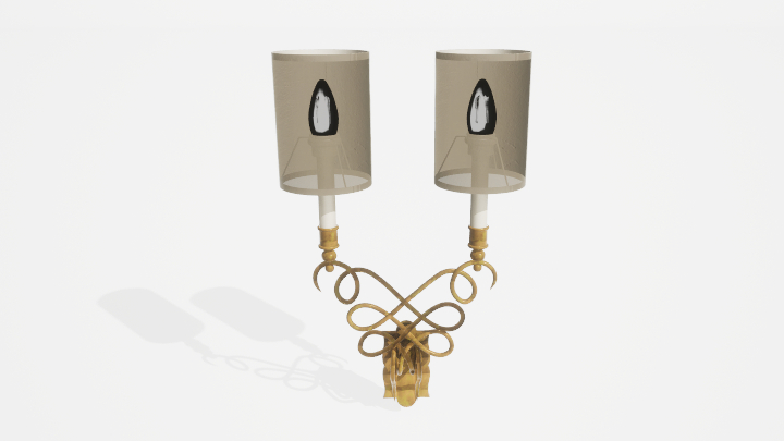 渲染模型_壁灯255