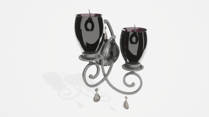 渲染模型_壁灯287