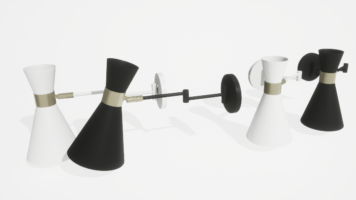 渲染模型_壁灯307