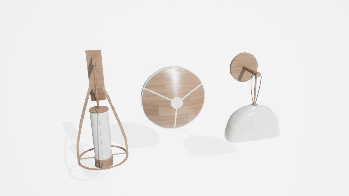 渲染模型_壁灯348