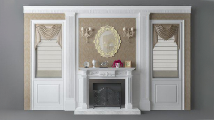 渲染模型_壁炉091