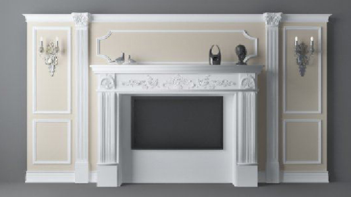 渲染模型_壁炉099