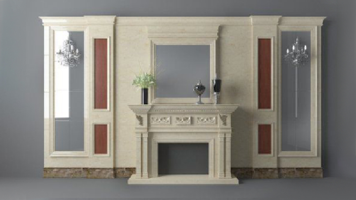 渲染模型_壁炉100