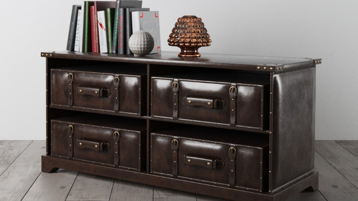 渲染模型_复古家具柜子007