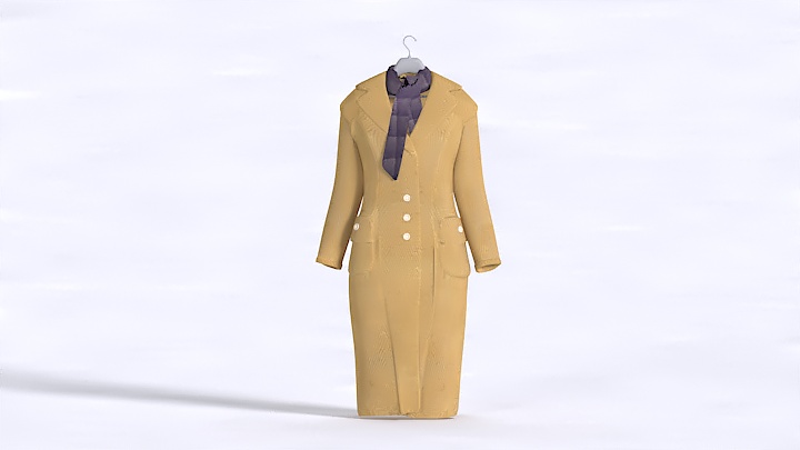 渲染模型_女士外套002