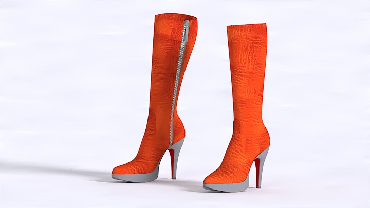 渲染模型_女士鞋子002