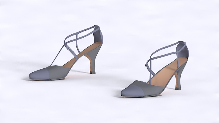 渲染模型_女士鞋子003