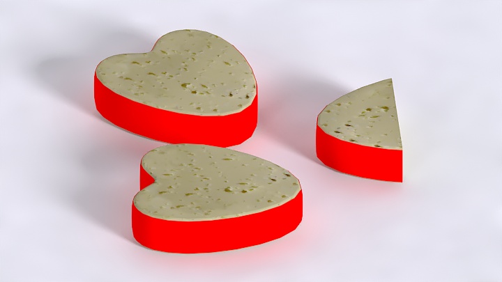 渲染模型_奶酪干004