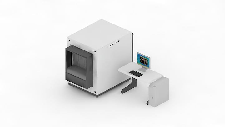 渲染模型_安检机006