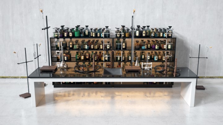 渲染模型_实验室办公用品器具004