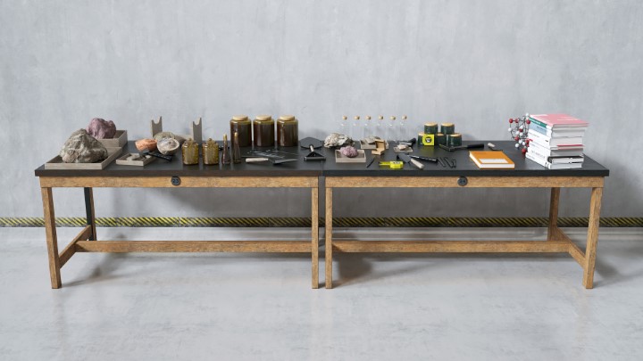 渲染模型_实验室办公用品器具013