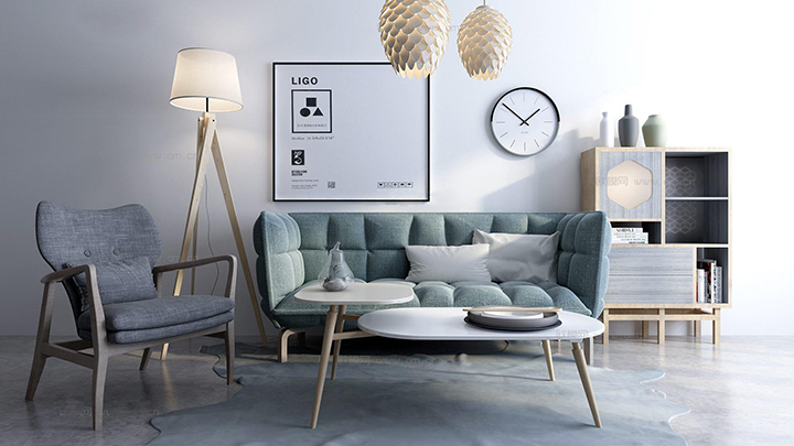 渲染模型_客厅沙发001