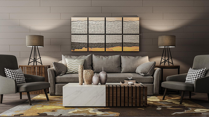 渲染模型_客厅沙发005