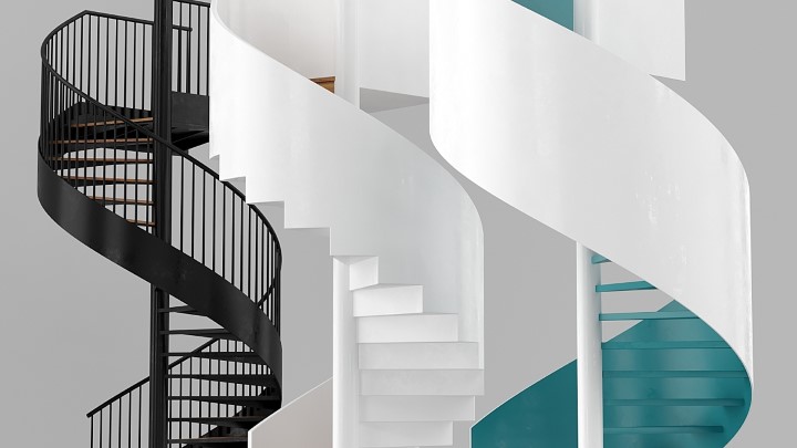 渲染模型_宣传楼梯001