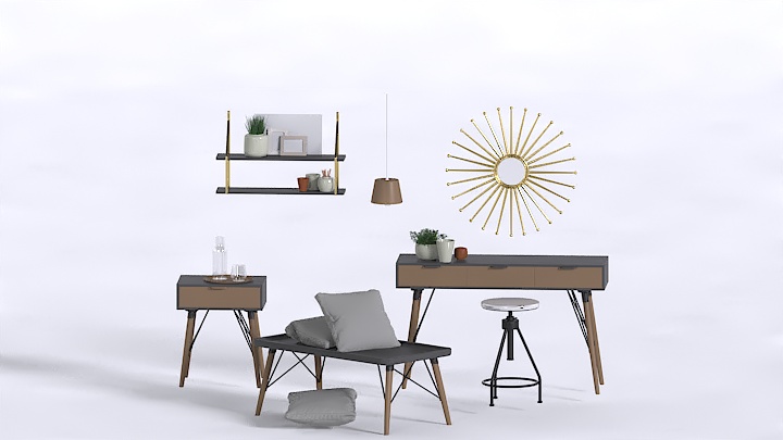 渲染模型_室内装饰211