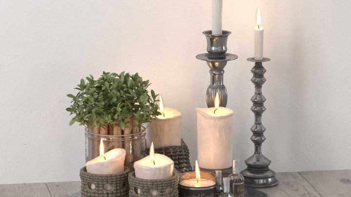 渲染模型_室内装饰品124