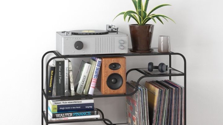 渲染模型_室内装饰架012