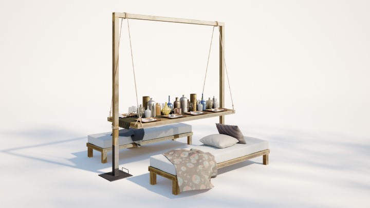 渲染模型_室外家具026