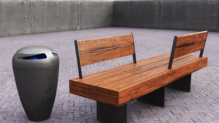 渲染模型_室外椅子004