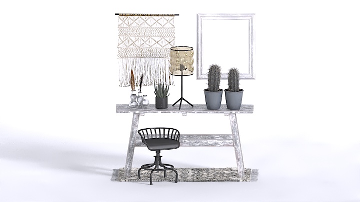 渲染模型_家居装饰002