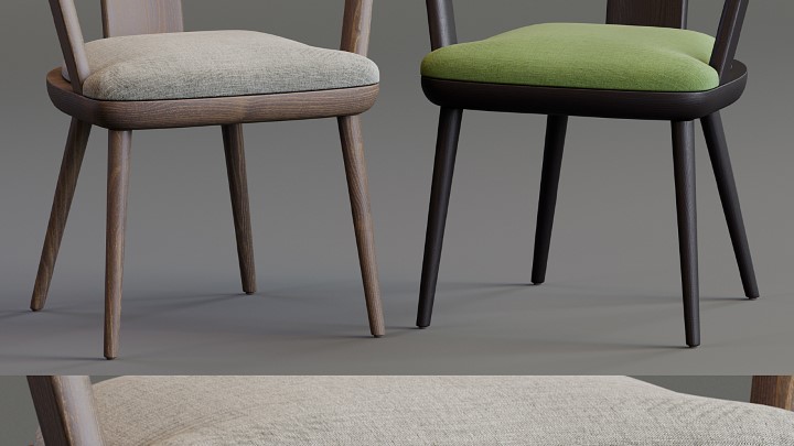 渲染模型_小沙发椅子014