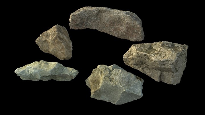 渲染模型_小石头005