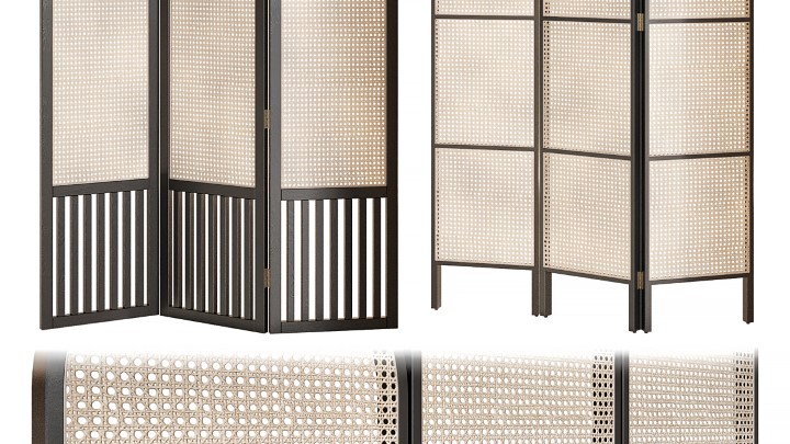 渲染模型_屏风041