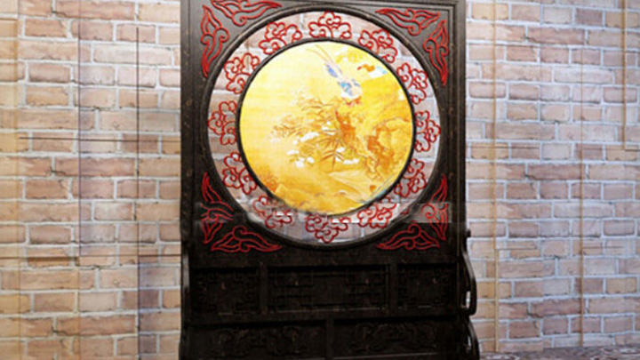 渲染模型_屏风053