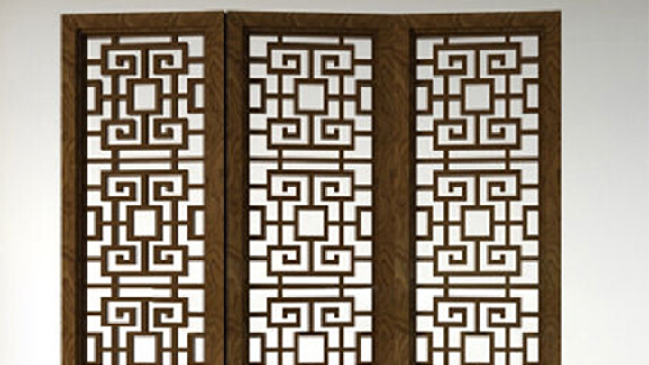 渲染模型_屏风078