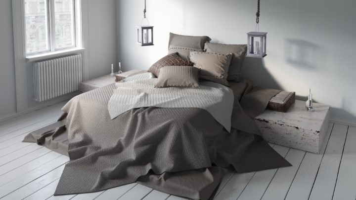 渲染模型_床1396