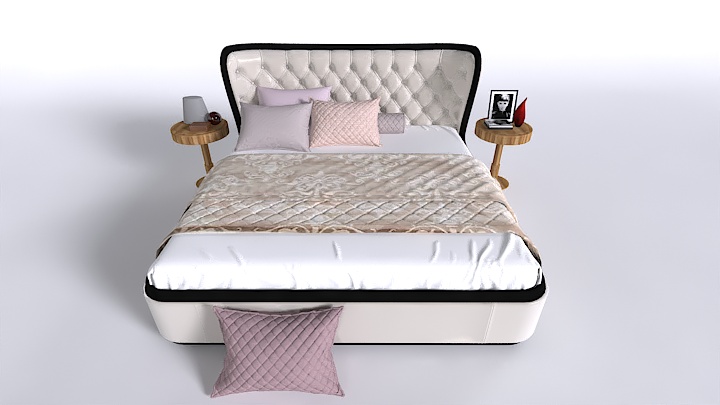 渲染模型_床1422