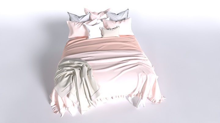 渲染模型_床1424