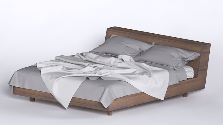 渲染模型_床1437