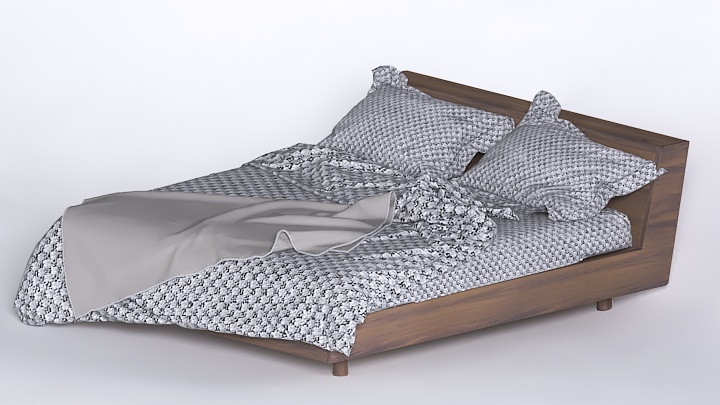 渲染模型_床1439